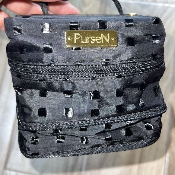 PurseN Tiara Weekender Jewelry Case Quilted Midnight Travel - Picture 8 of 8